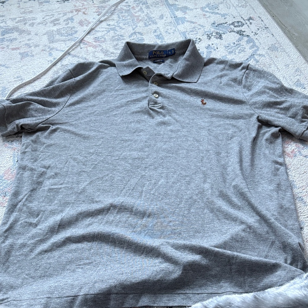 Polo Ralph Lauren by Ralph Lauren Classic Gray Polo Shirt size large